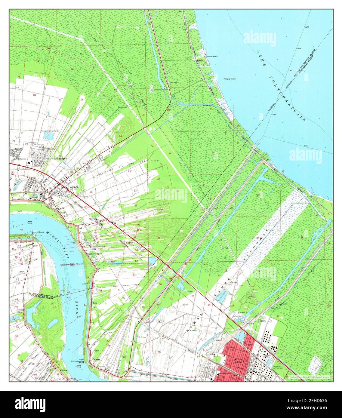 Laplace louisiana map hires stock photography and images Alamy