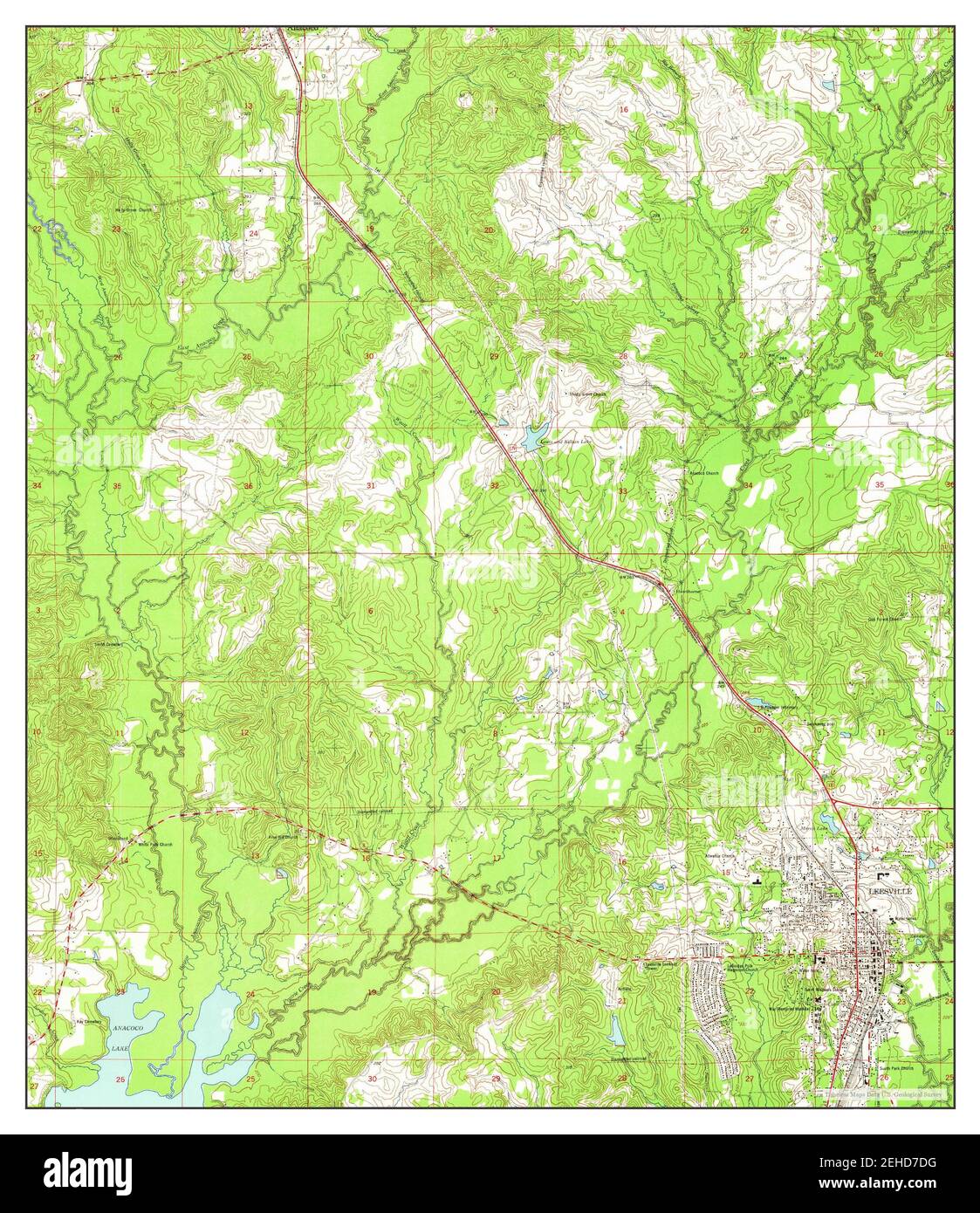 Leesville, Louisiana, map 1954, 124000, United States of America by Timeless Maps, data U.S