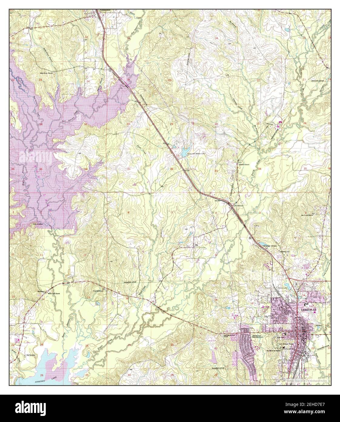 Leesville louisiana map hires stock photography and images Alamy