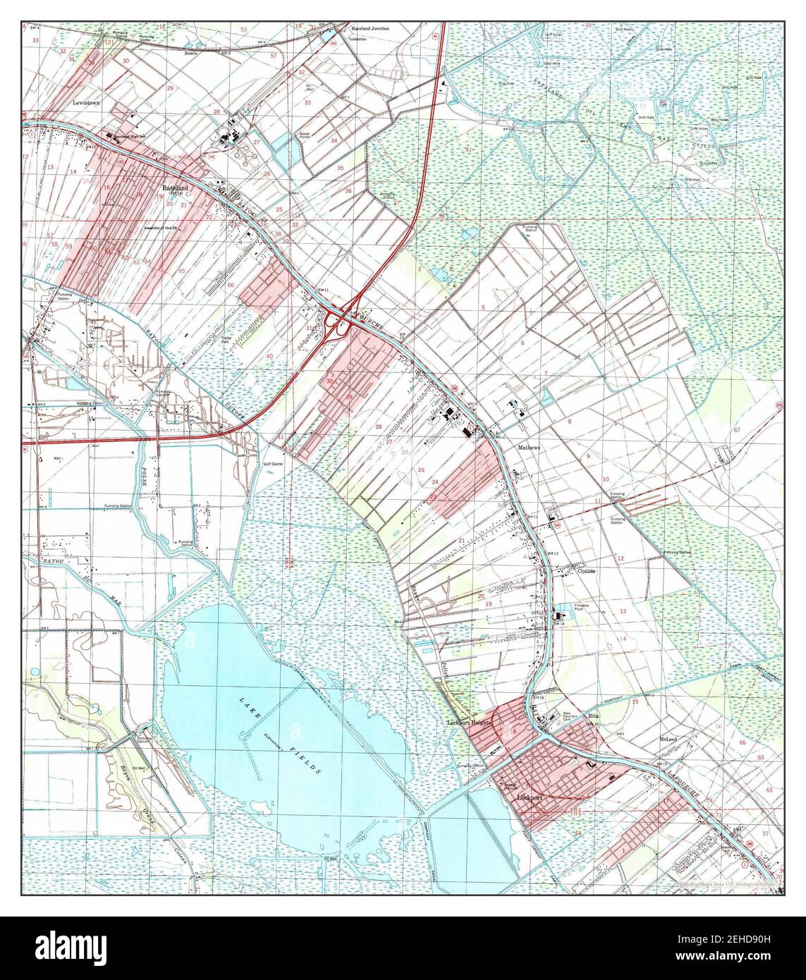 Lockport, Louisiana, map 1998, 124000, United States of America by