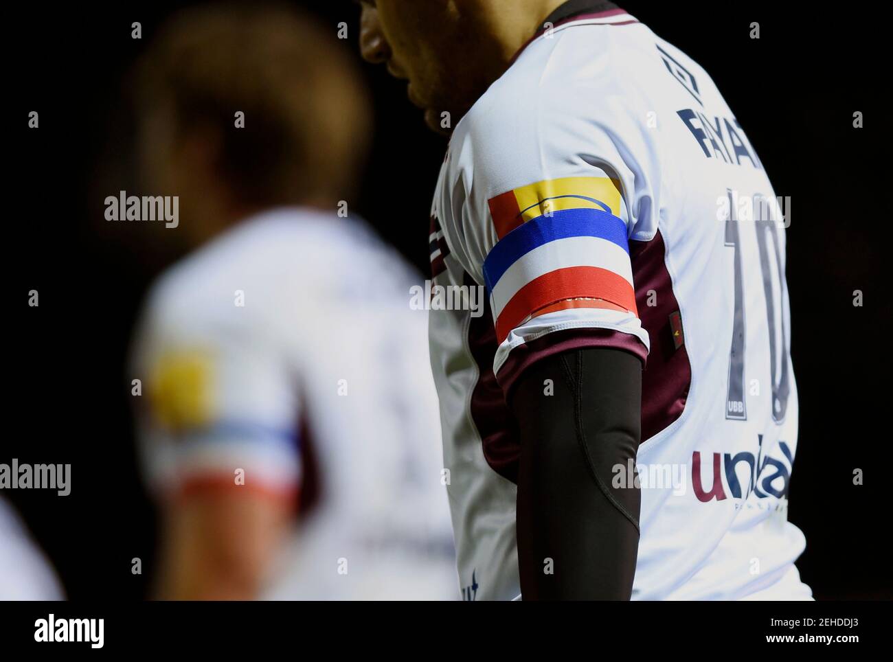 Rugby Union - Exeter Chiefs v Bordeaux-Begles - European Rugby Champions  Cup Pool Two - Sandy Park - 21/11/15 French armband during the game Action  Images via Reuters / Adam Holt Livepic Stock Photo - Alamy