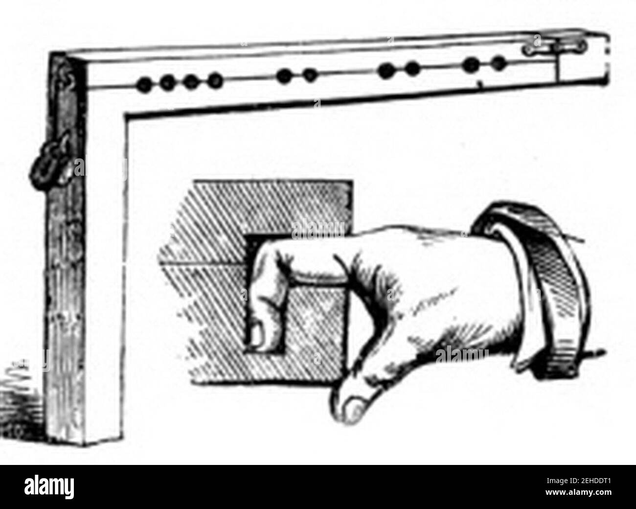 P617a The Finger Pillory Stock Photo Alamy