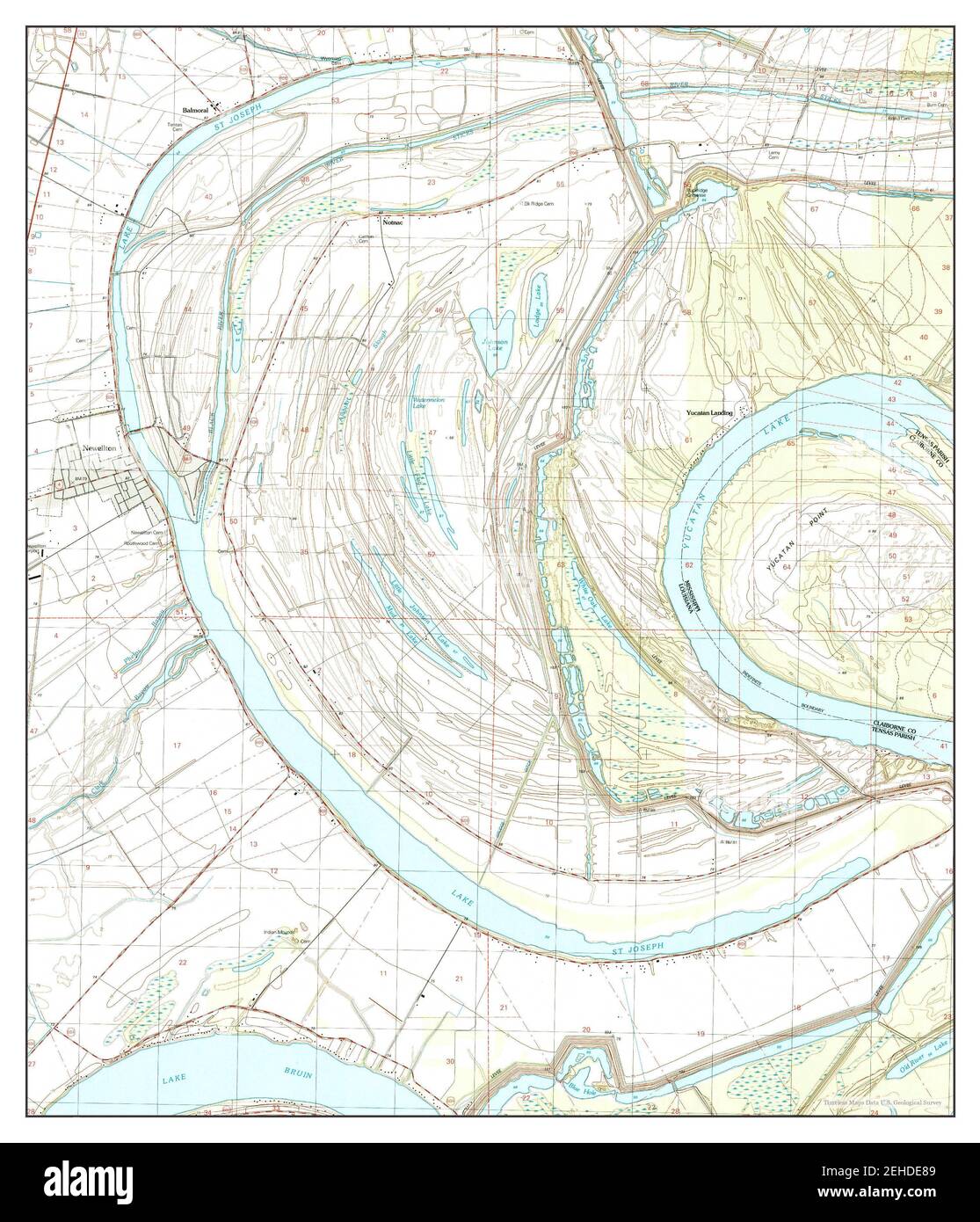 Map of newellton hires stock photography and images Alamy