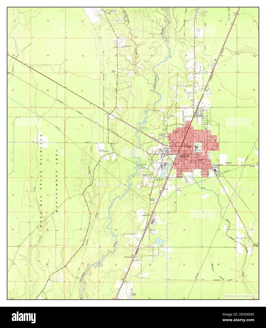 Oakdale louisiana map hi-res stock photography and images - Alamy