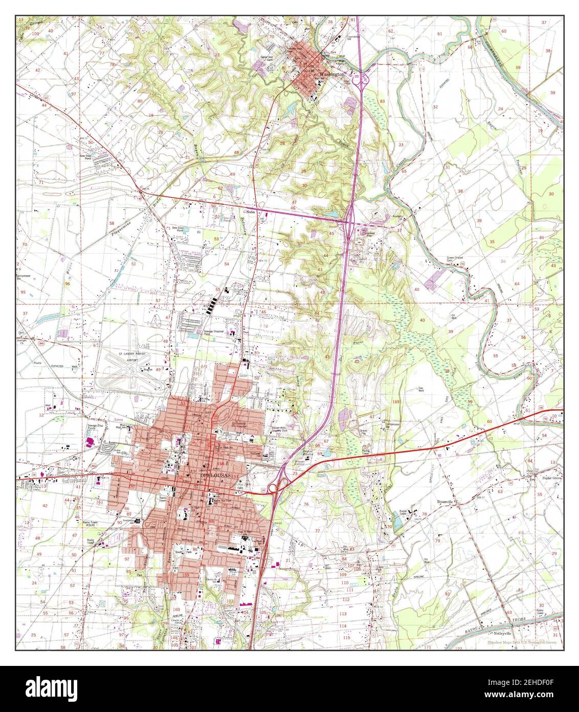 Map of opelousas hires stock photography and images Alamy