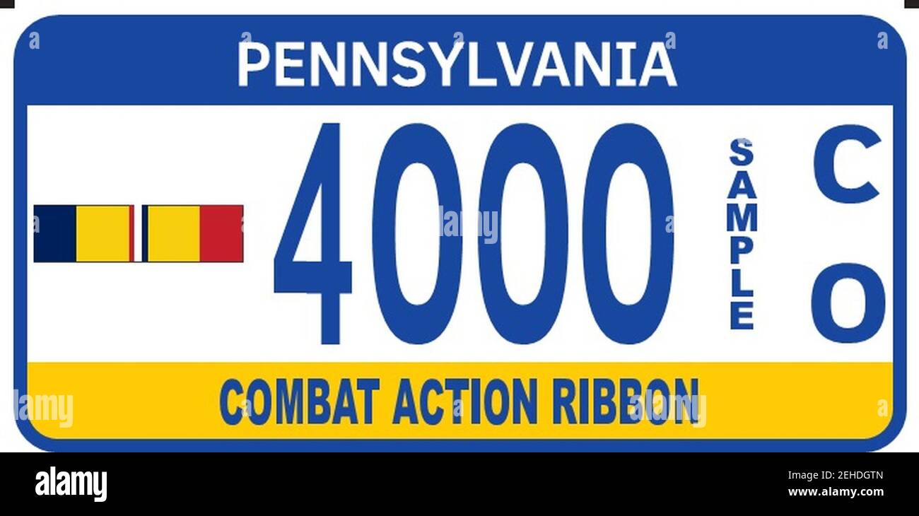 PA Combat Action Ribbon Stock Photo Alamy