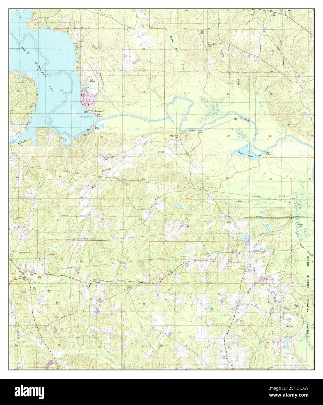 Point, Louisiana, map 1994, 1:24000, United States of America by Timeless Maps, data U.S. Geological Survey Stock Photo
