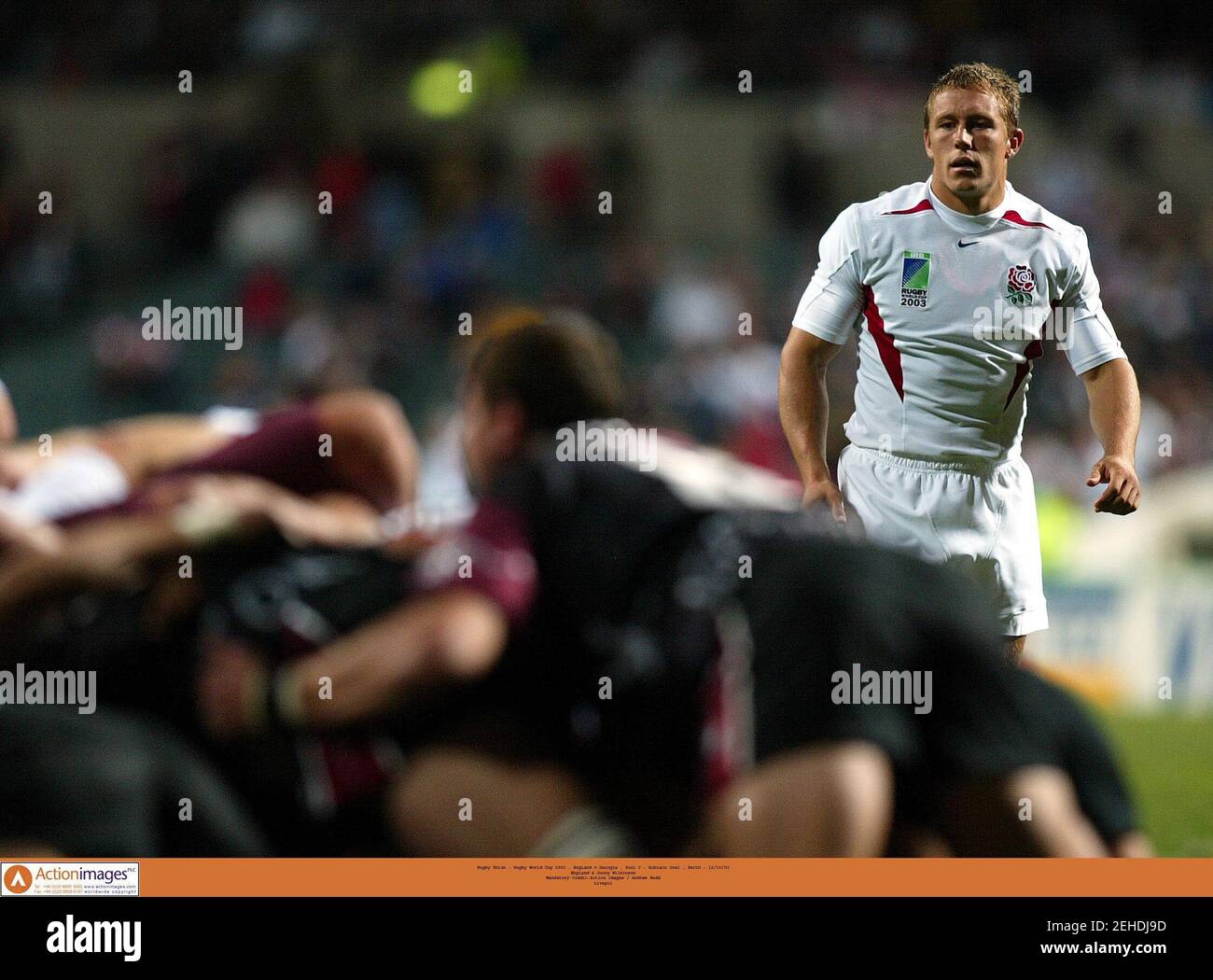 Rugby Union - Rugby World Cup 2003 , England v Georgia , Pool C - Subiaco Oval , Perth - 12/10/03  England's Jonny Wilkinson  Mandatory Credit:Action Images / Andrew Budd  Livepic Stock Photo