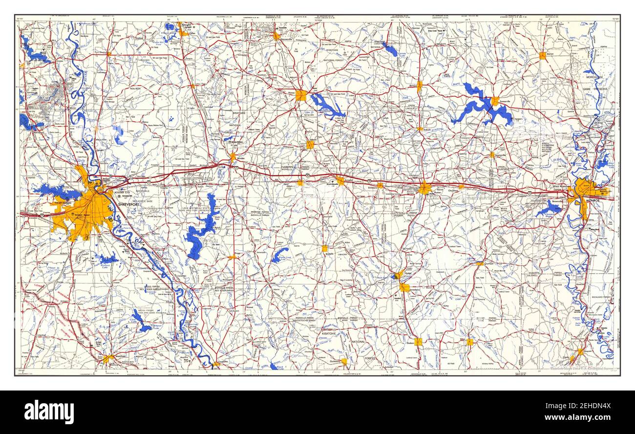 Map of shreveport hires stock photography and images Alamy