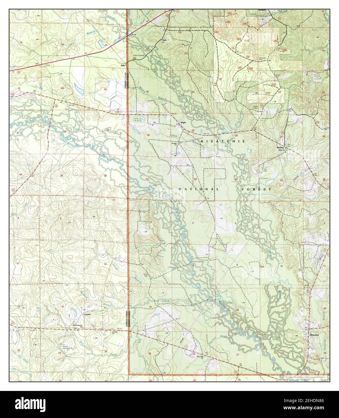 Sieper, Louisiana, map 2003, 124000, United States of America by