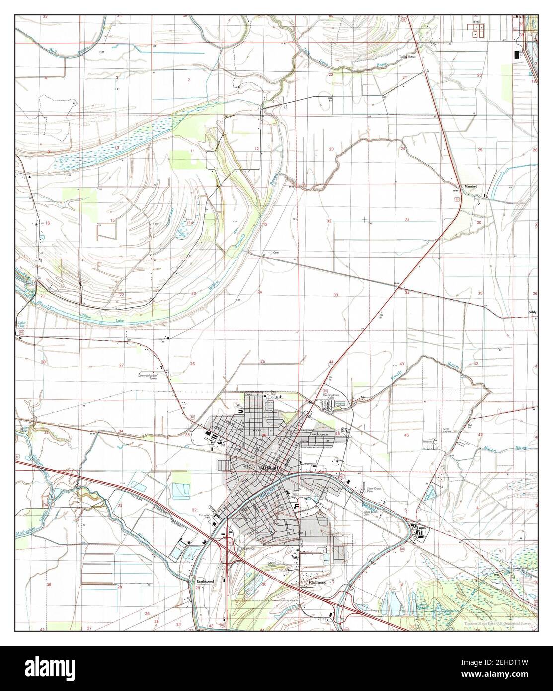 Tallulah louisiana map hires stock photography and images Alamy
