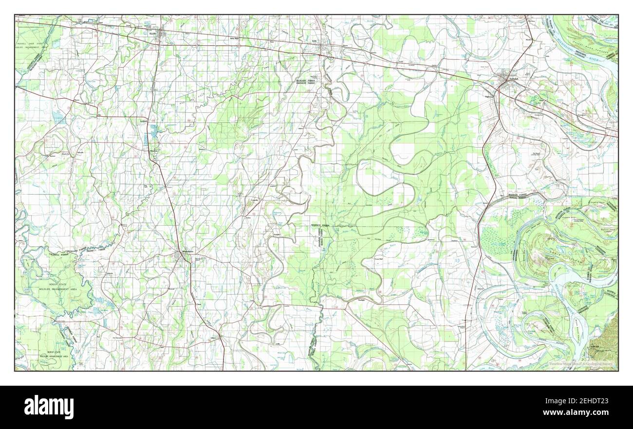 Tallulah louisiana map hires stock photography and images Alamy