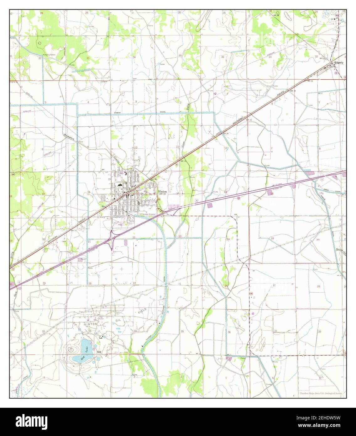 Map of vinton hires stock photography and images Alamy