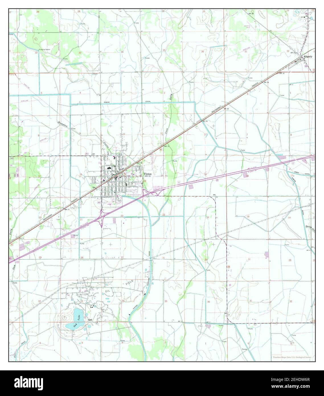 Map of vinton hires stock photography and images Alamy