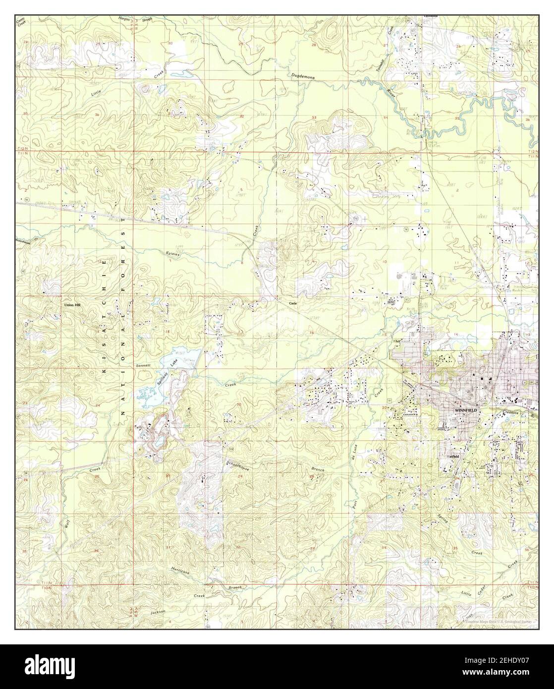 Map of winnfield hires stock photography and images Alamy