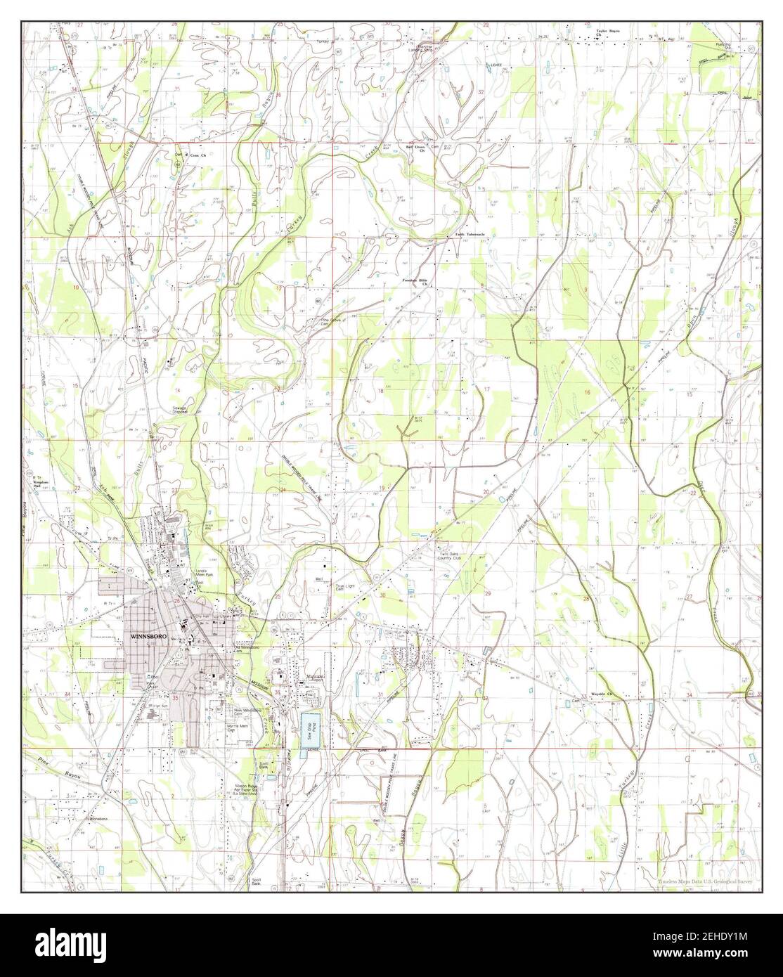 Map of winnsboro hires stock photography and images Alamy