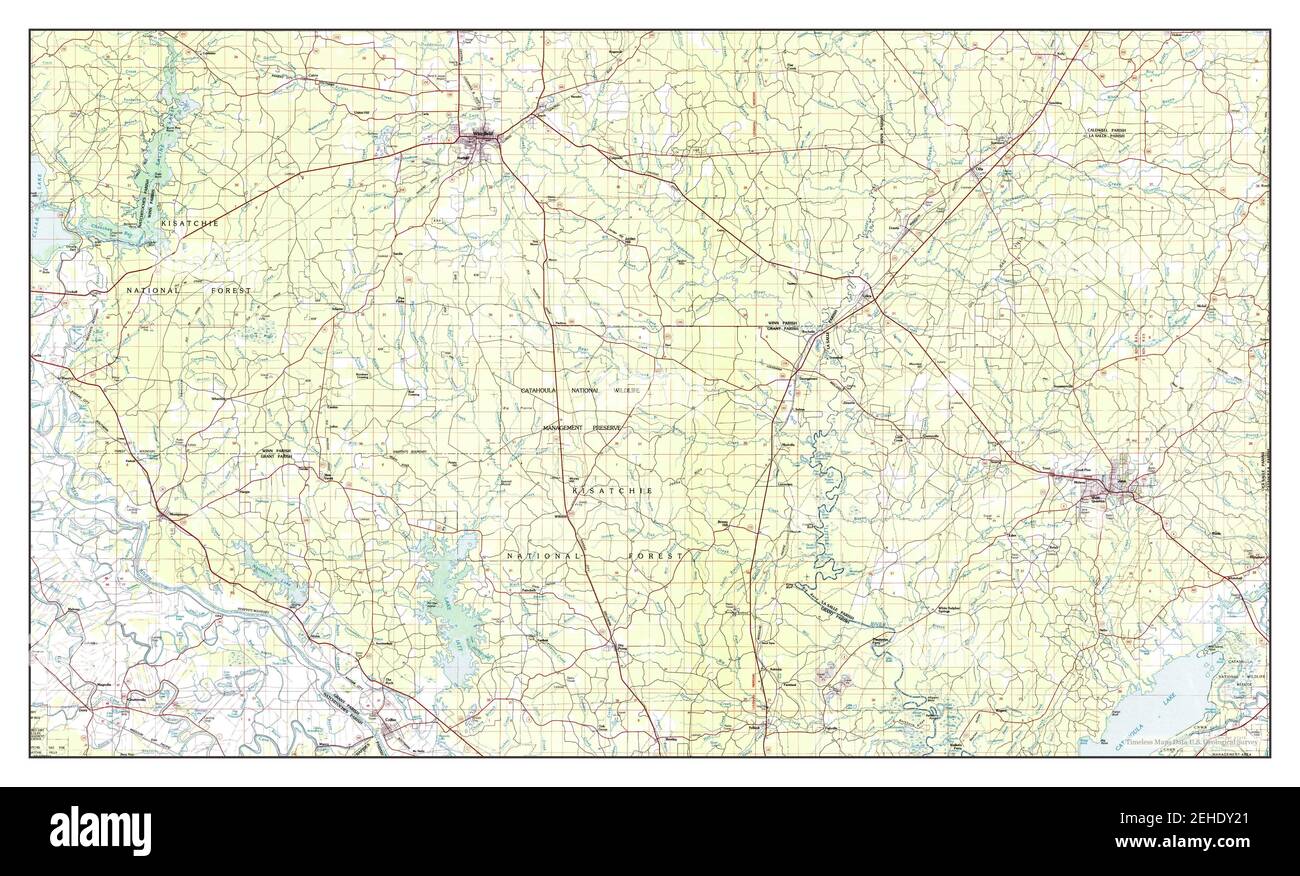 Map of winnfield louisiana Cut Out Stock Images & Pictures Alamy