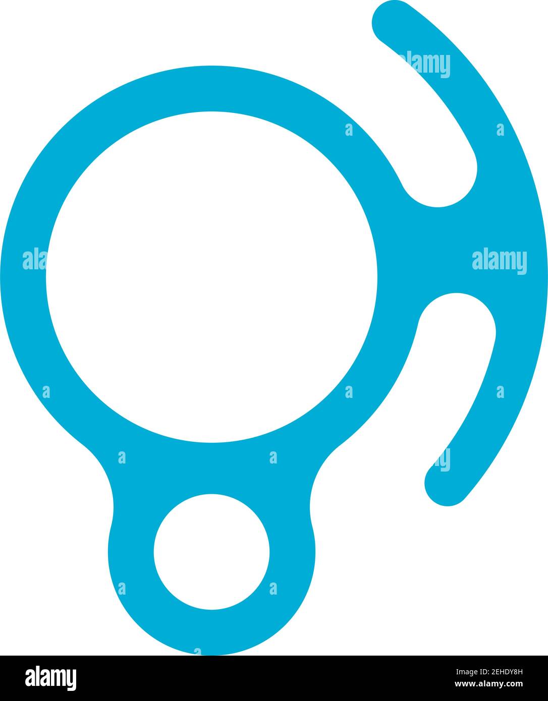 Alpinist Descender Icon. Flat Color Design. Vector Illustration Stock ...