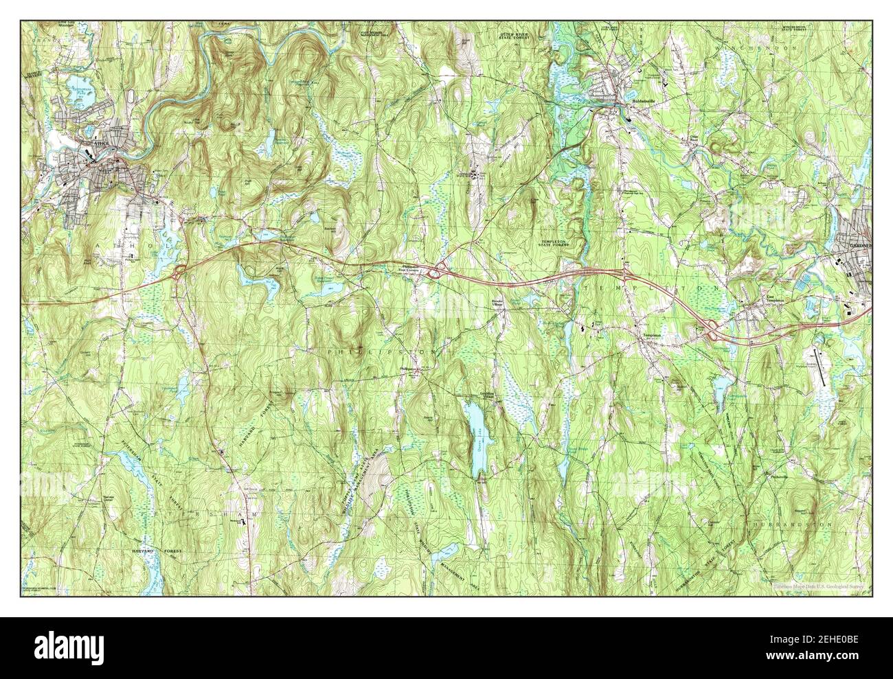 Athol massachusetts map hires stock photography and images Alamy