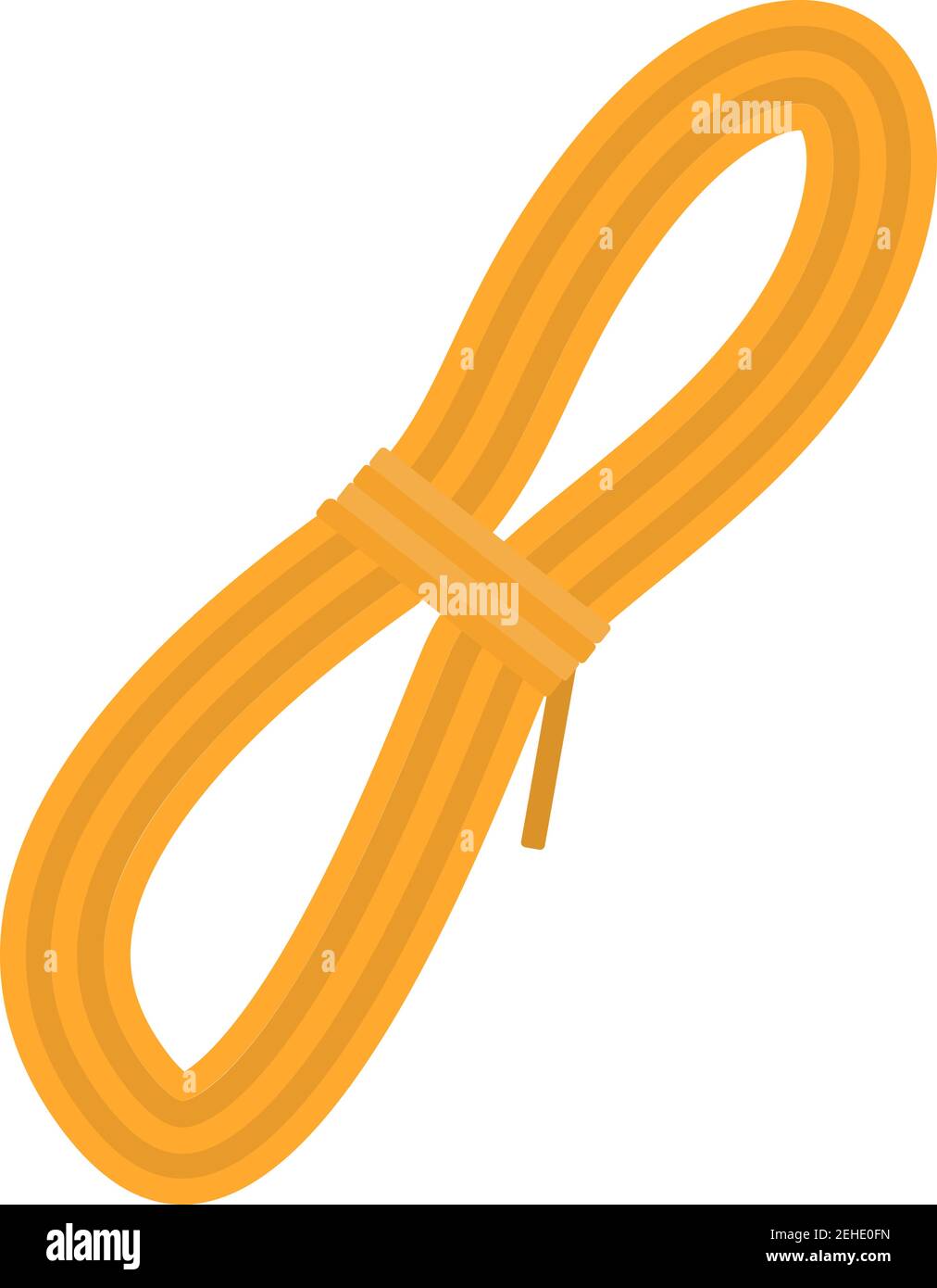 Climbing Rope Icon. Flat Color Design. Vector Illustration Stock Vector ...