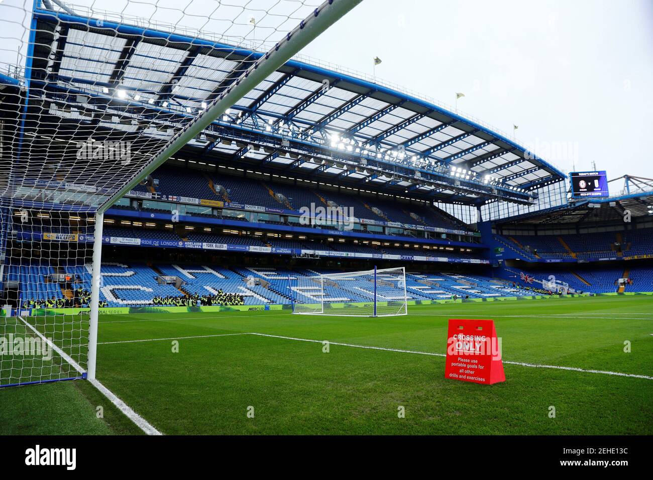 Soccer Football - Premier League - Chelsea v Fulham - Stamford Bridge, London, Britain - December 2, 2018   General view inside the stadium before the match   REUTERS/Eddie Keogh    EDITORIAL USE ONLY. No use with unauthorized audio, video, data, fixture lists, club/league logos or 'live' services. Online in-match use limited to 75 images, no video emulation. No use in betting, games or single club/league/player publications.  Please contact your account representative for further details. Stock Photo