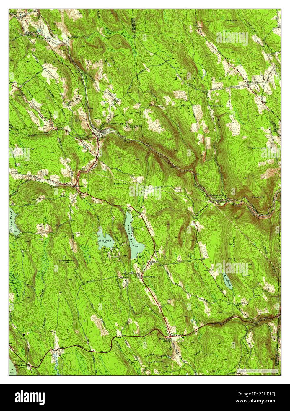 Becket, Massachusetts, map 1945, 124000, United States of America by