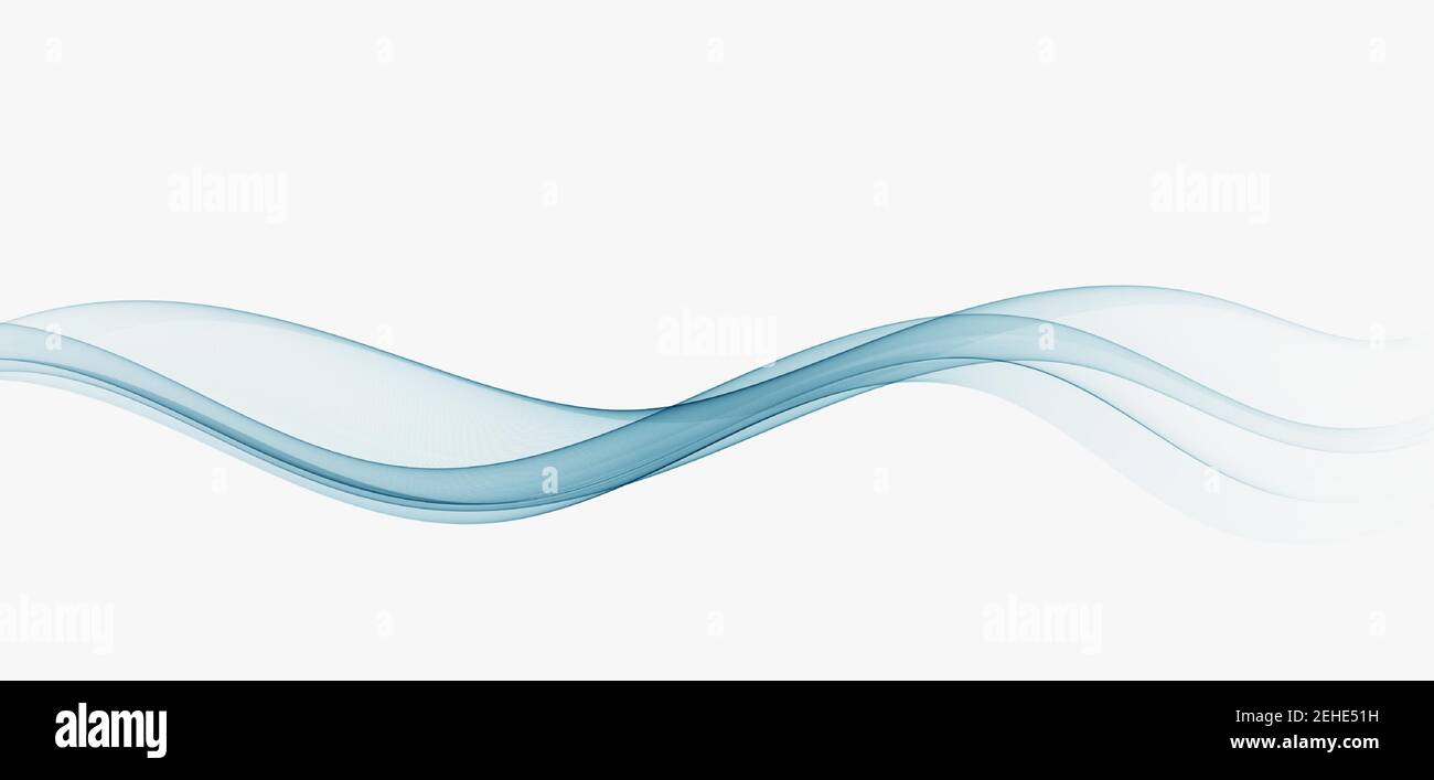 Abstract blue wave vector background Blue transparen wave flow Stock ...