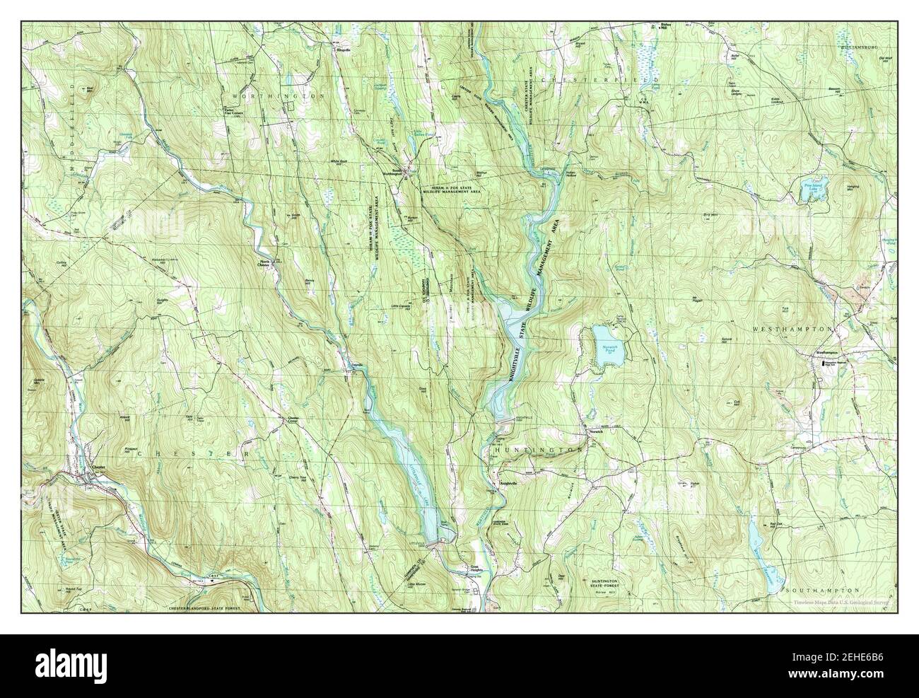 Chester, Massachusetts, map 1987, 125000, United States of America by