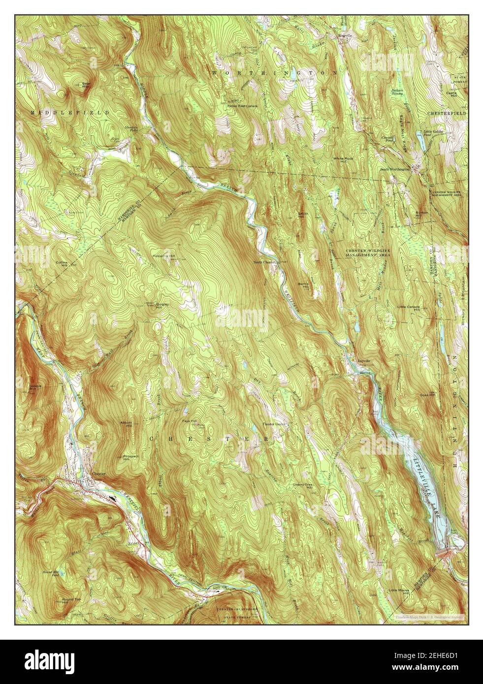 Chester, Massachusetts, map 1972, 124000, United States of America by