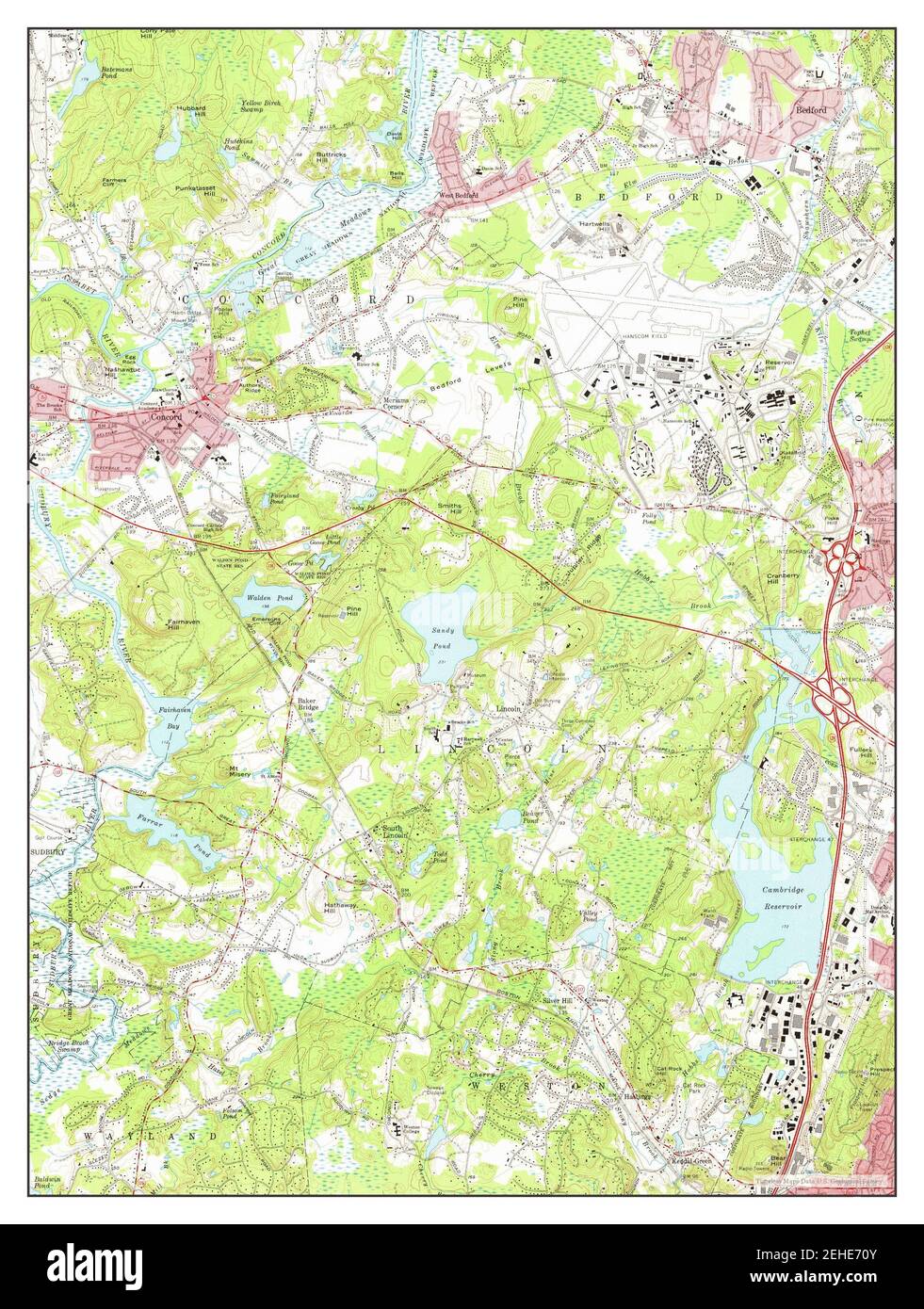 Concord, Massachusetts, map 1970, 124000, United States of America by