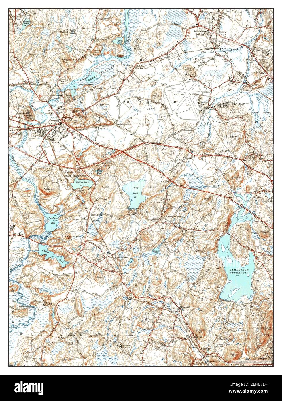 Concord, Massachusetts, map 1950, 131680, United States of America by