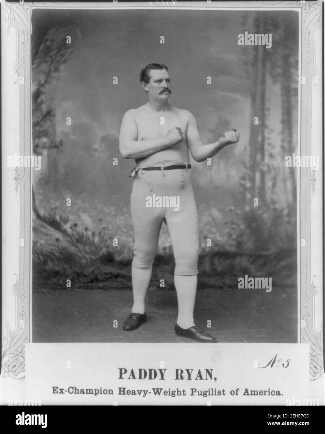 Paddy Ryan, ex-champion heavy-weight pugilist of America Stock Photo