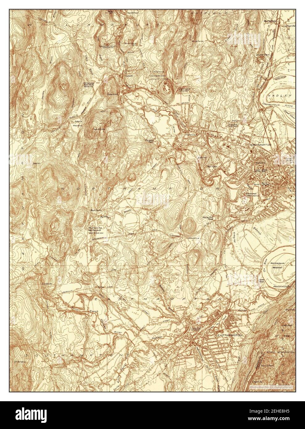 Easthampton, Massachusetts, map 1935, 1:24000, United States of America ...