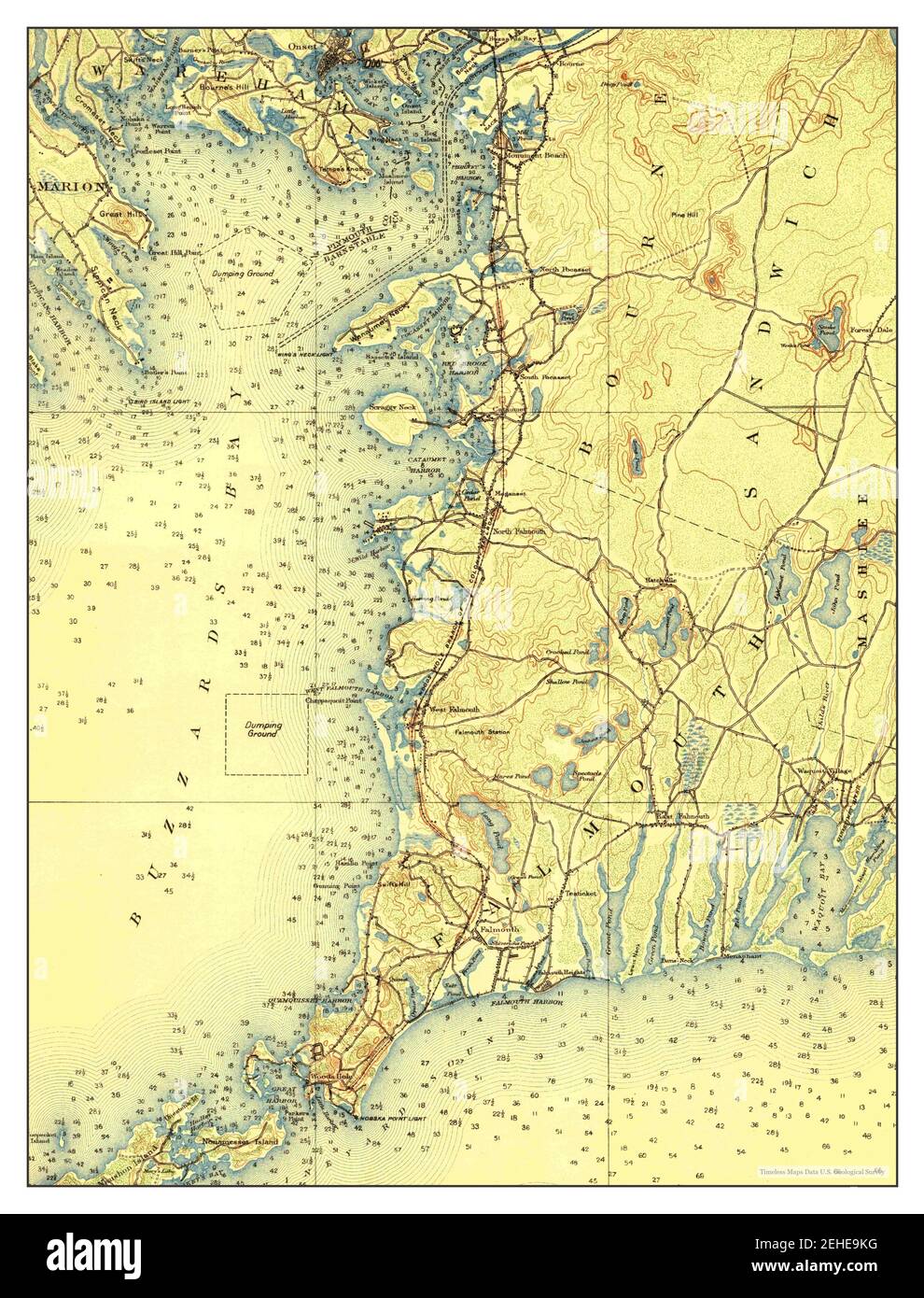 Falmouth, Massachusetts, map 1920, 162500, United States of America by
