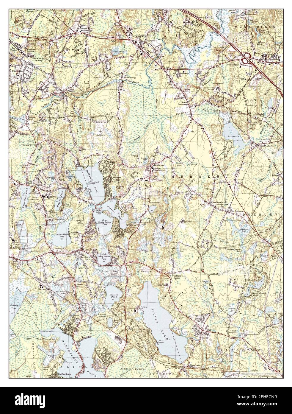 Hanover, Massachusetts, map 1978, 125000, United States of America by