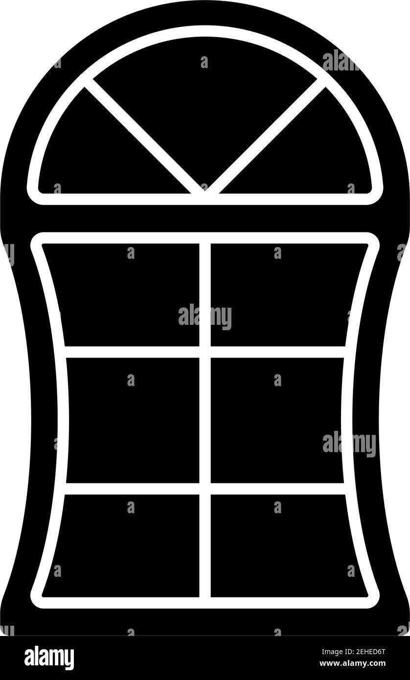 Custom windows black glyph icon Stock Vector Image & Art - Alamy