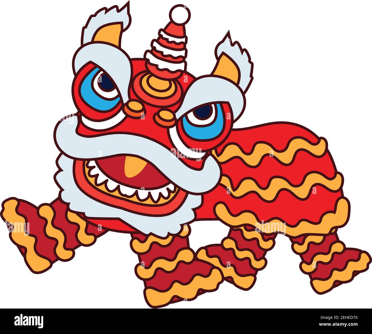 how to draw a chinese new year lion