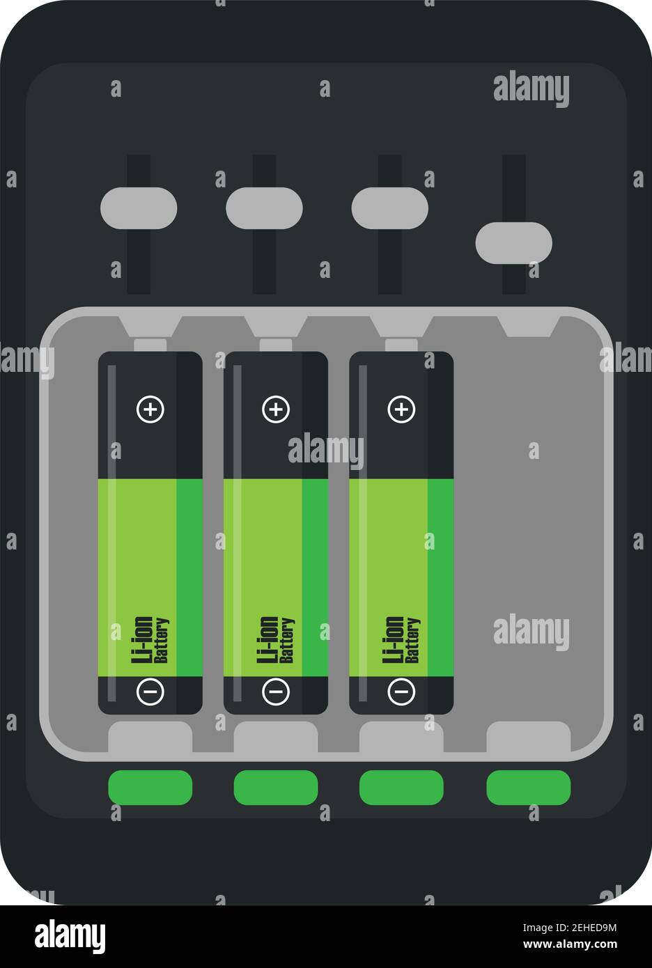 electric battery charge and alkaline batterypowered accumulator for