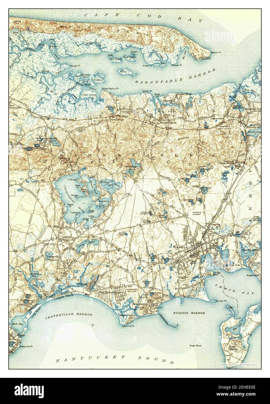 Old map of hyannis Cut Out Stock Images & Pictures Alamy