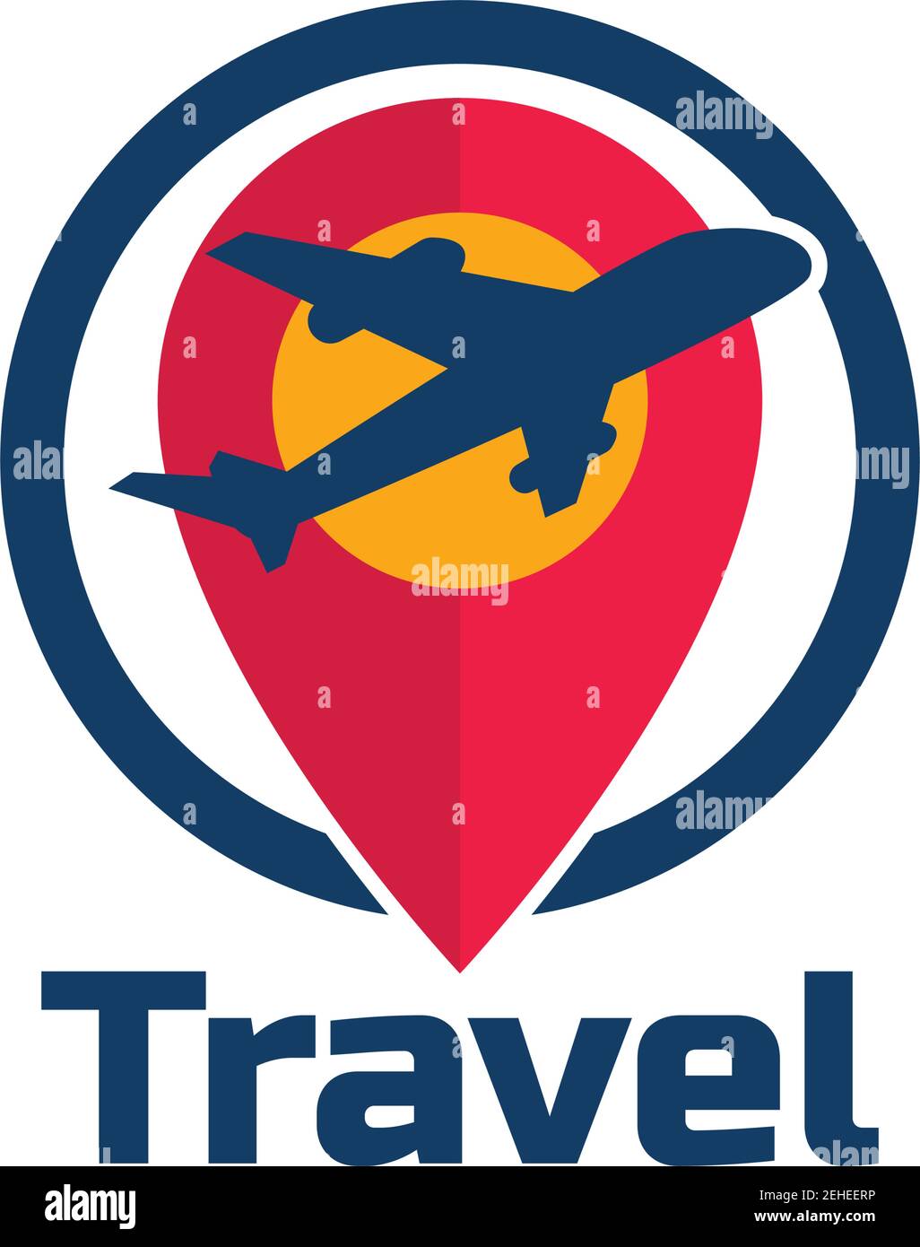 travel tourism logo isolated on white background. vector illustration ...