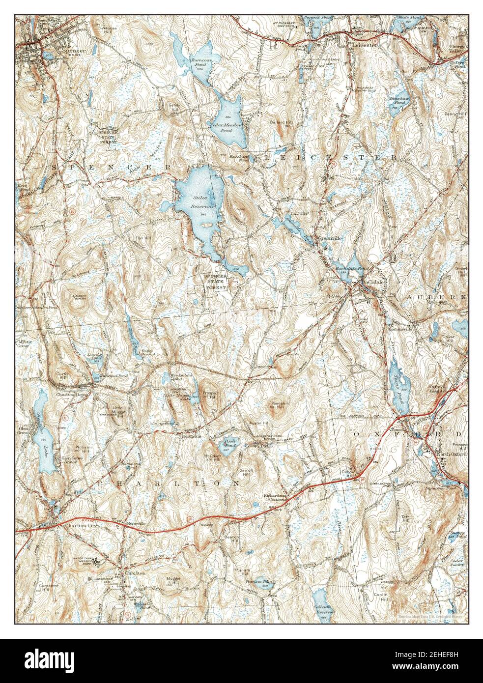 Old map leicester hires stock photography and images Alamy