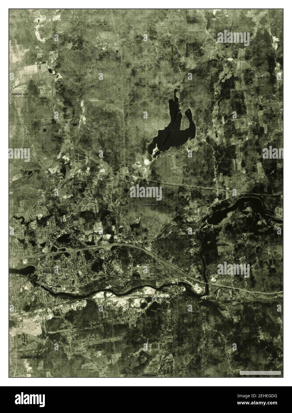 Ludlow, Massachusetts, map 1975, 125000, United States of America by Timeless Maps, data U.S