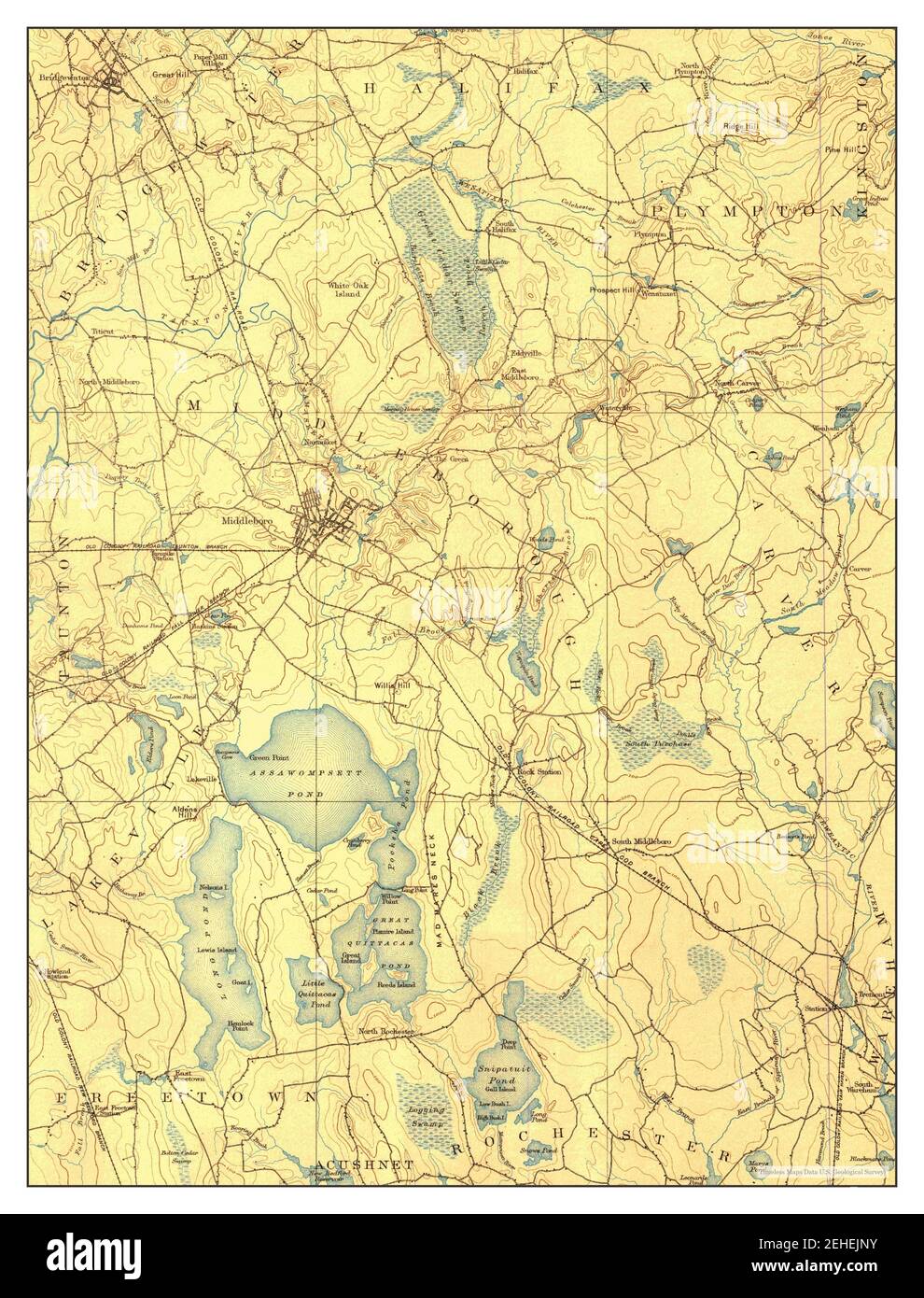Middleboro, Massachusetts, map 1893, 162500, United States of America