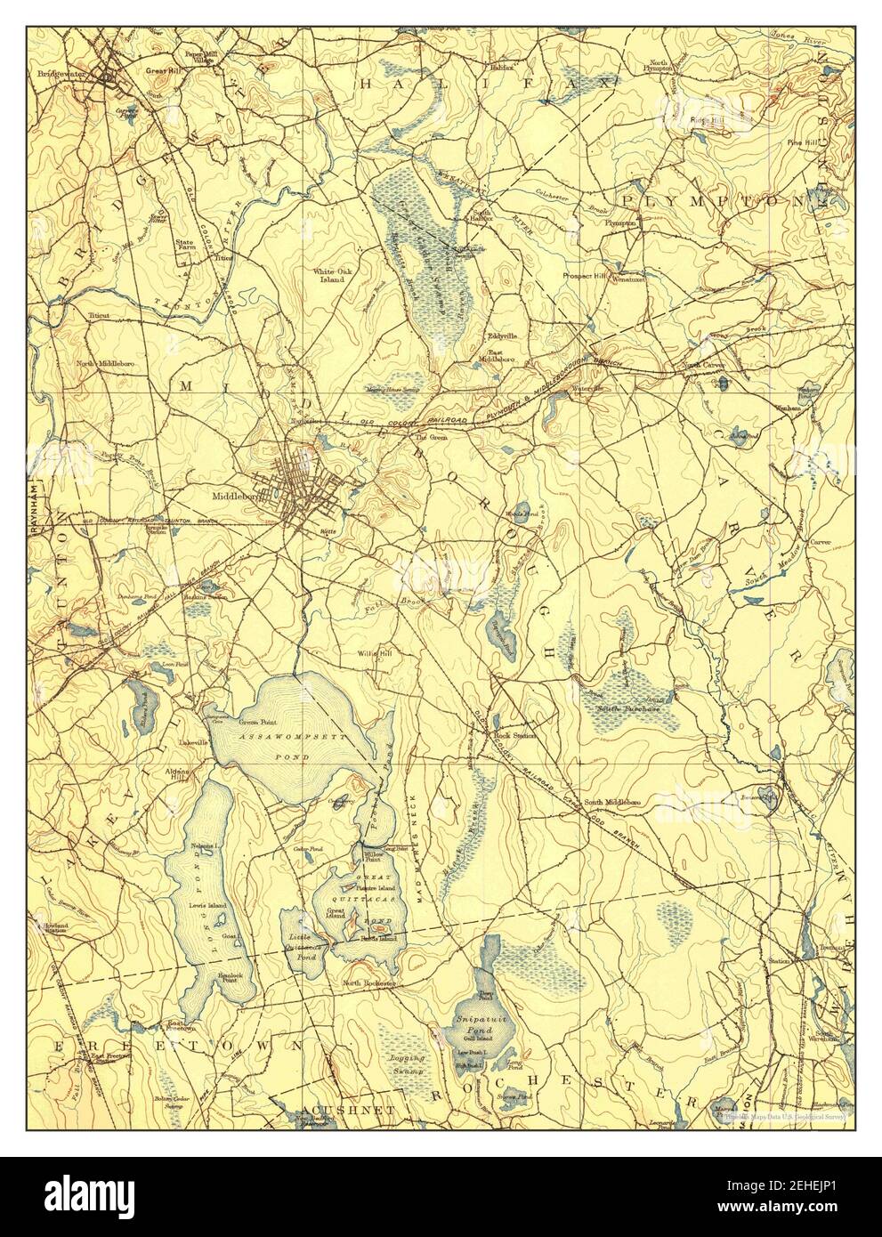 Middleboro, Massachusetts, map 1885, 162500, United States of America by Timeless Maps, data U