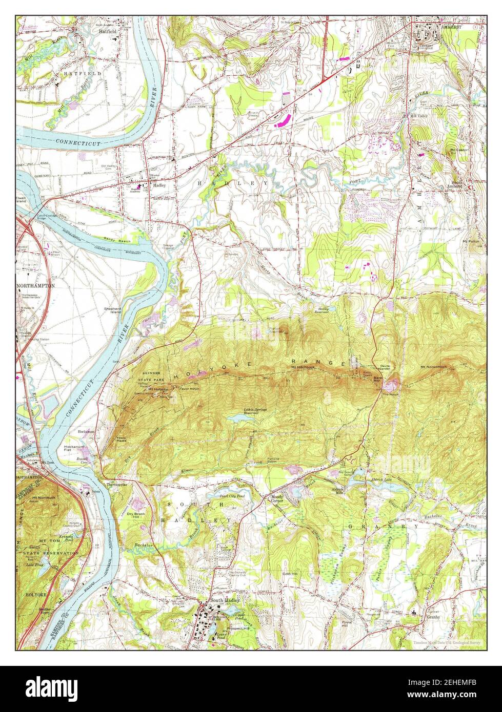 Holyoke massachusetts map hires stock photography and images Alamy