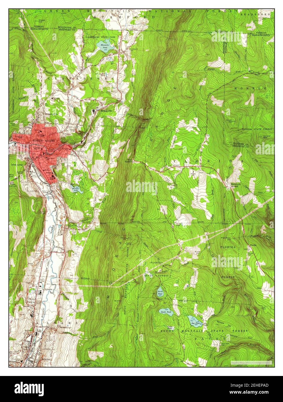 Adams massachusetts map Cut Out Stock Images & Pictures Alamy
