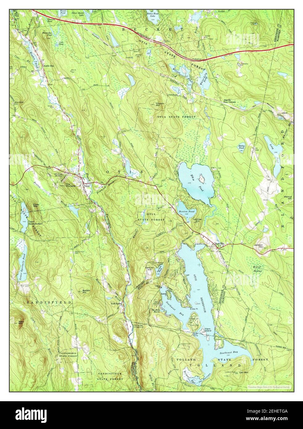 Map of otis hires stock photography and images Alamy