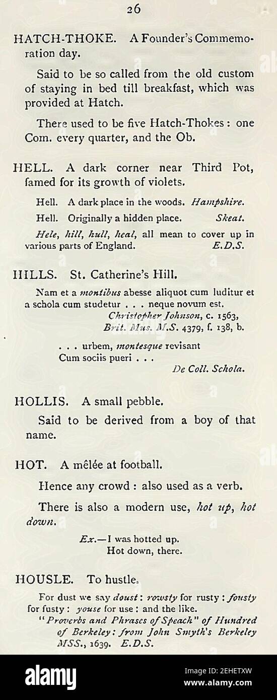 Page from Winchester Word Book Wrench 1891 Stock Photo Alamy