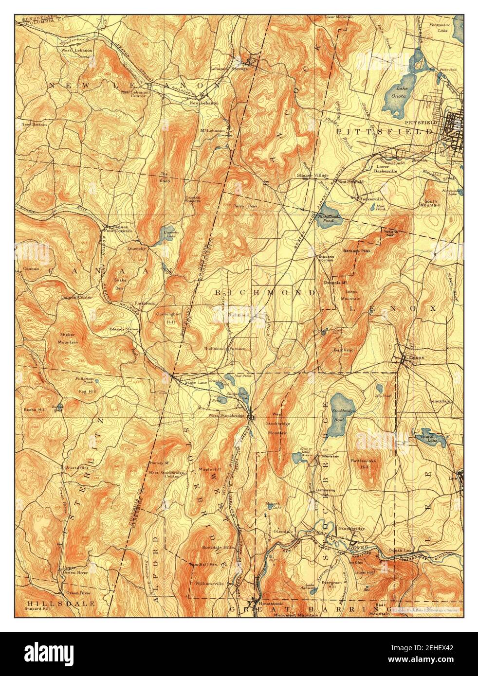 Map of pittsfield hires stock photography and images Alamy