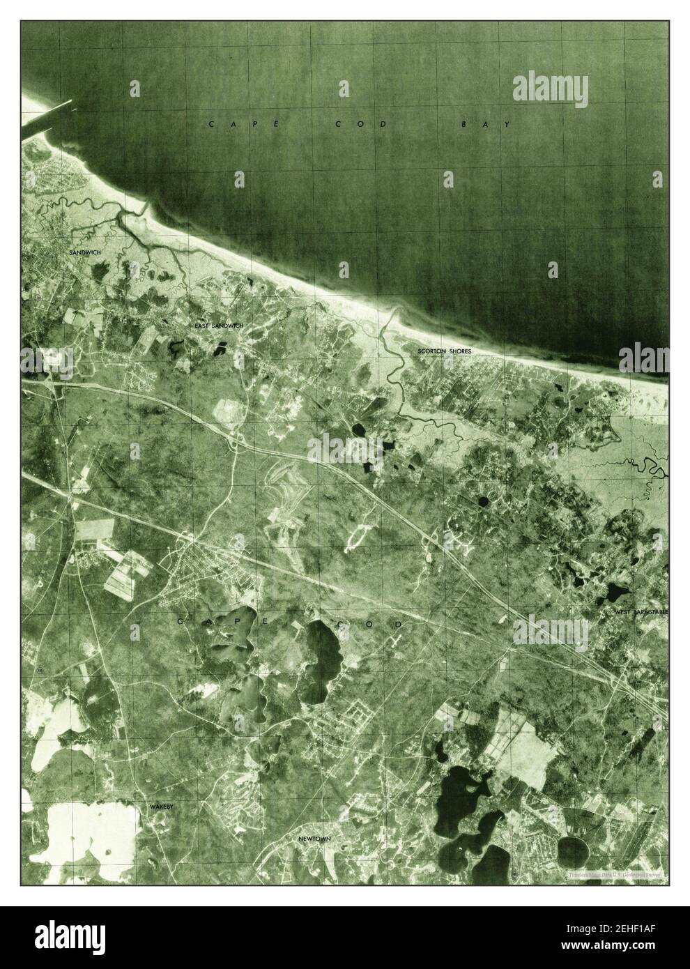 Sandwich, Massachusetts, map 1977, 125000, United States of America by Timeless Maps, data U.S